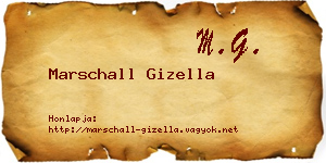 Marschall Gizella névjegykártya
