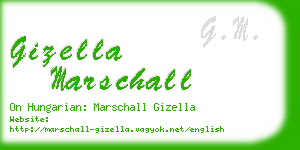 gizella marschall business card